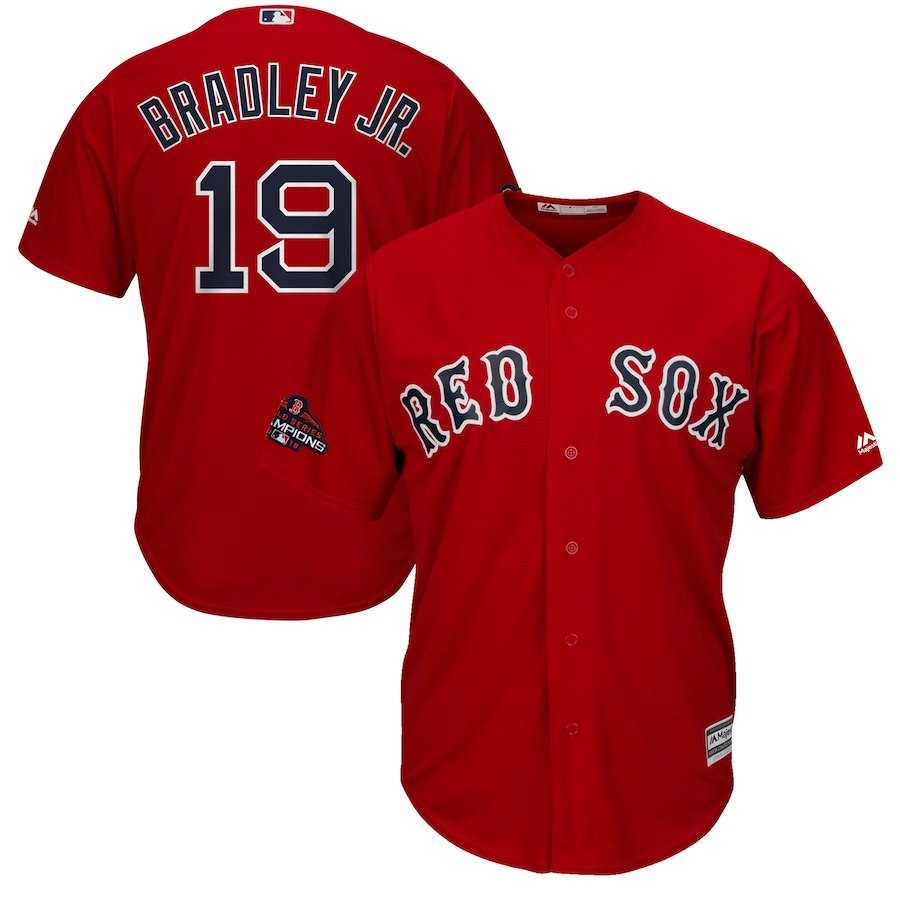 Red Sox 19 Jackie Bradley Jr. Scarlet 2018 World Series Champions Team Logo Player Jersey Dzhi,We sell and wholesale Red Sox 19 Jackie Bradley Jr. Scarlet 2018 World Series Champions Team Logo Player Jersey Dzhi on line form chian!